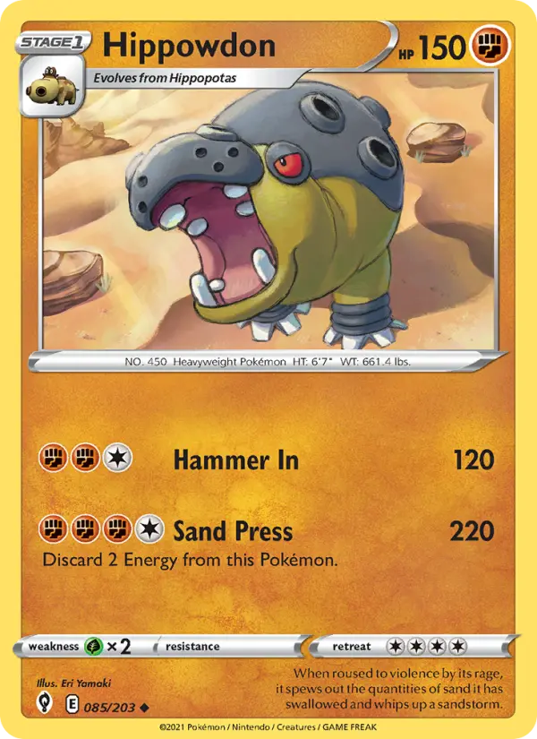 Hippowdon 85 Evolving Skies Pokesingles