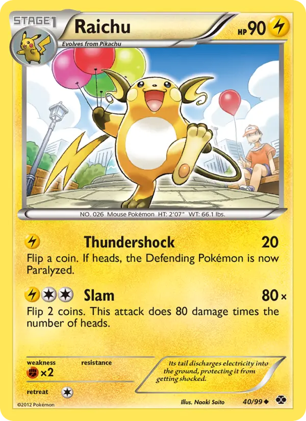 Raichu 40 Next Destinies Pokesingles
