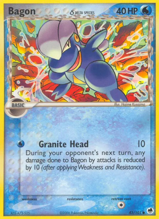 Bagon δ 43 Dragon Frontiers Pokesingles