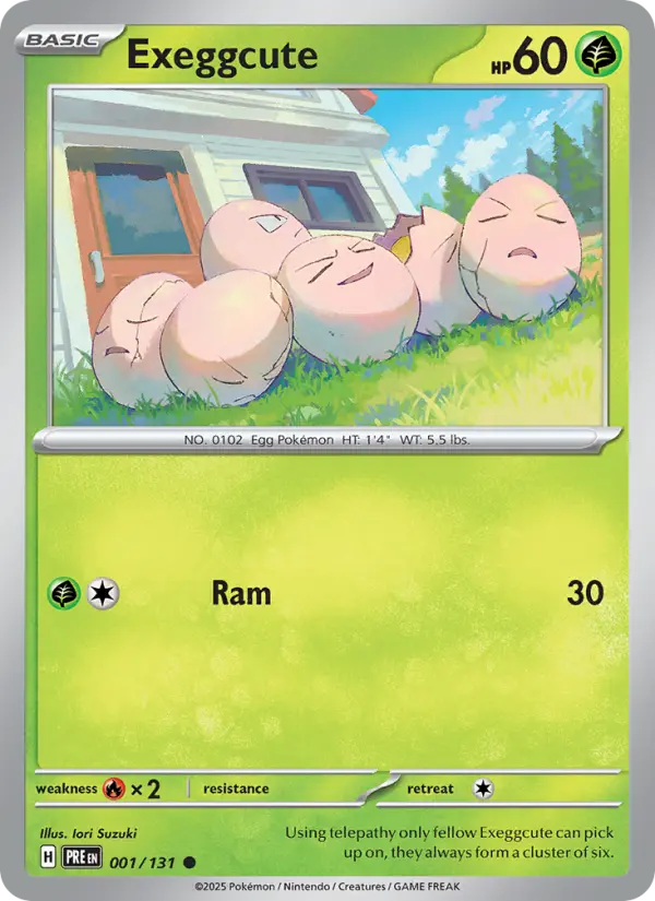 Exeggcute 1 Prismatic Evolutions Pokesingles