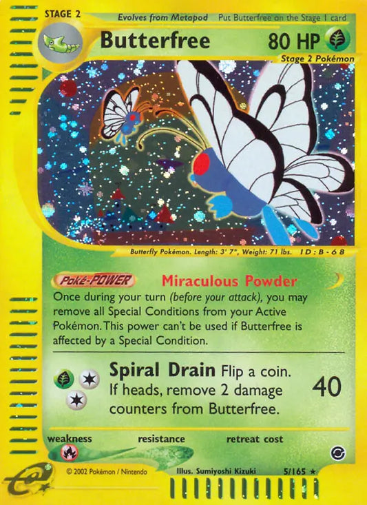 Butterfree 5 Expedition Base Set Pokesingles