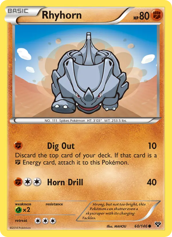 Rhyhorn 60 XY Pokesingles