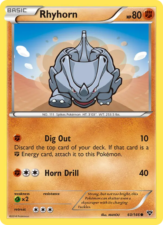 Rhyhorn 60 XY Pokesingles