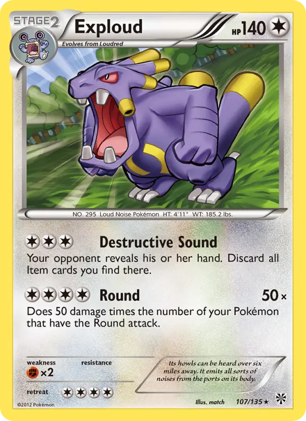 Exploud 107 Plasma Storm Pokesingles