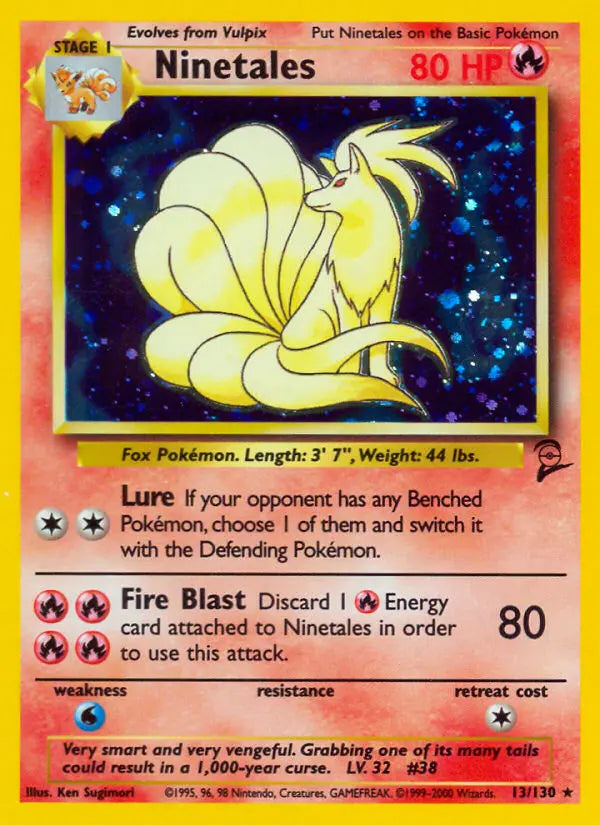 Ninetales 13 Base Set 2 Pokesingles