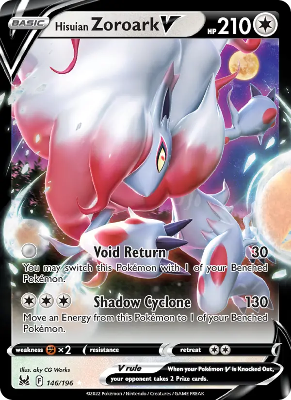 Hisuian Zoroark V 146 Lost Origin Pokesingles