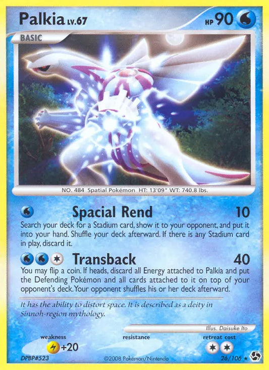 Palkia 26 Great Encounters Pokesingles