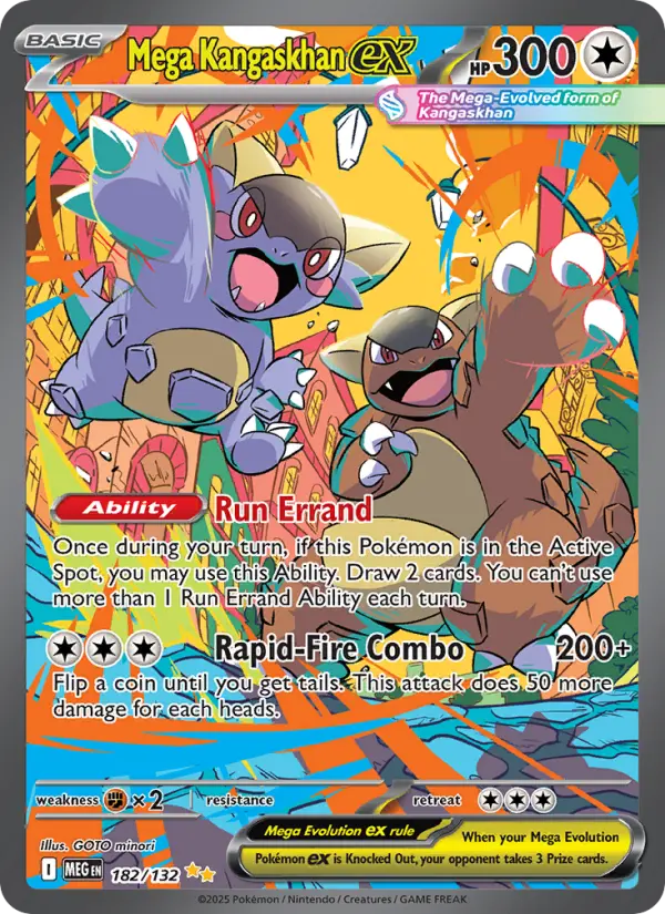 Mega Kangaskhan ex 182 Mega Evolution Pokesingles