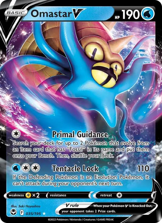 Omastar V 35 Silver Tempest Pokesingles