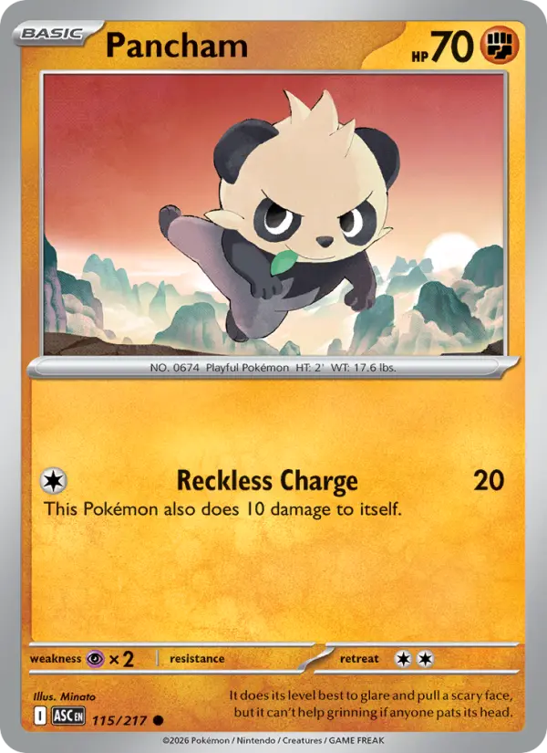 Pancham 115 Ascended Heroes Pokesingles