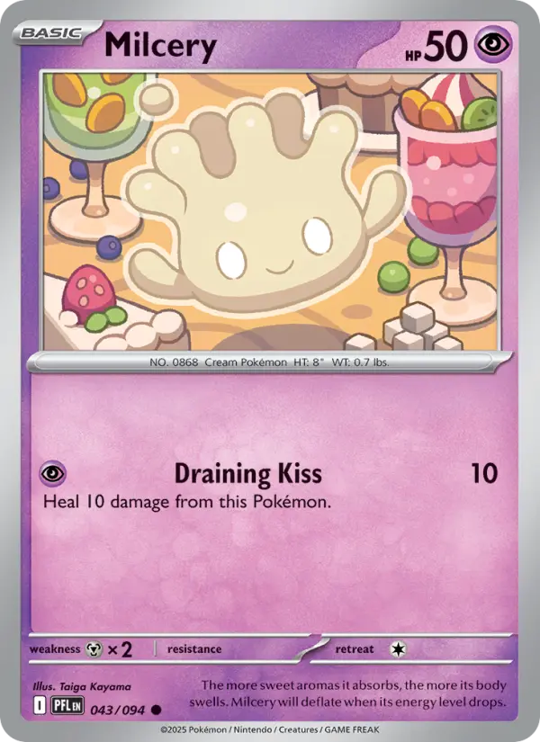 Milcery 43 Phantasmal Flames Pokesingles