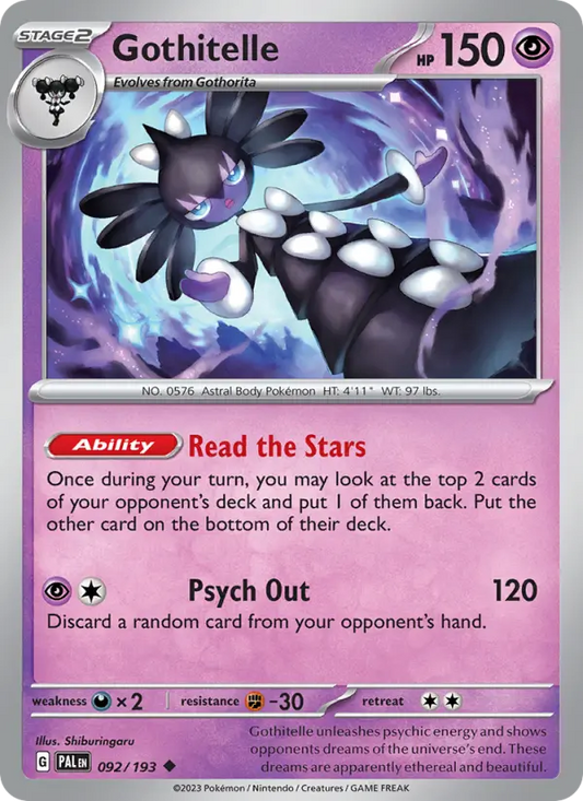 Gothitelle 92 Paldea Evolved Pokesingles