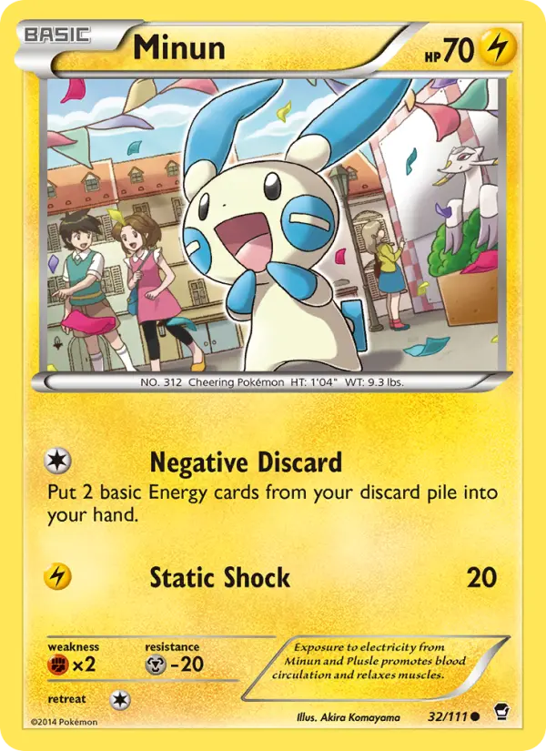Minun 32 Furious Fists Pokesingles