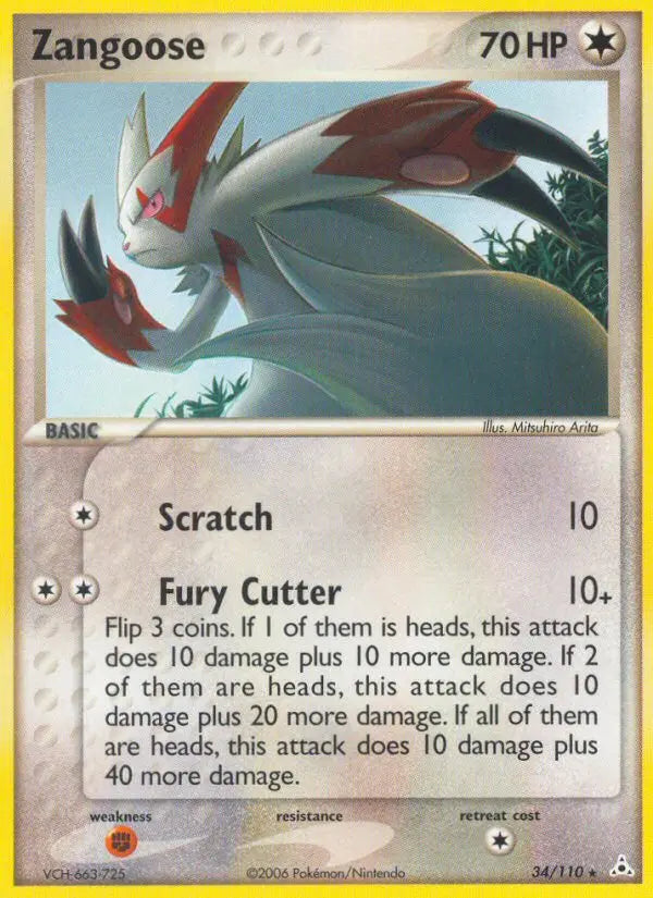 Zangoose 34 Holon Phantoms Pokesingles