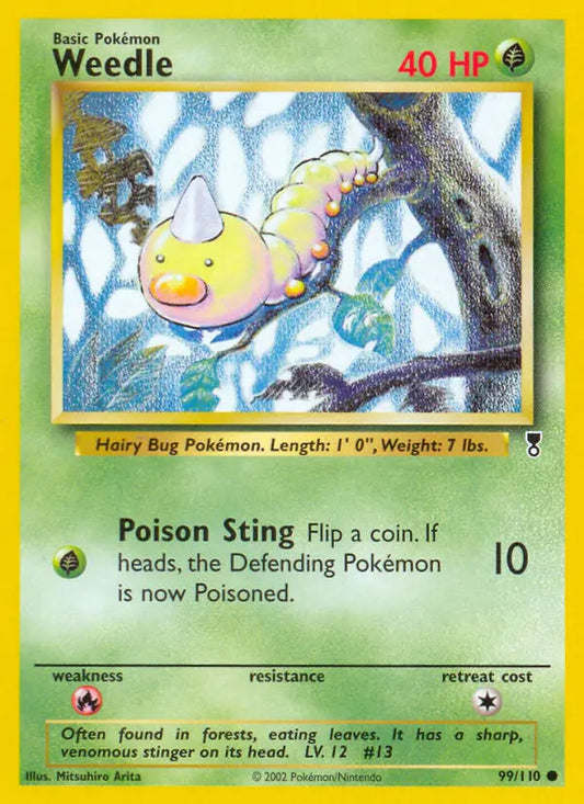 Weedle 99 Legendary Collection Pokesingles