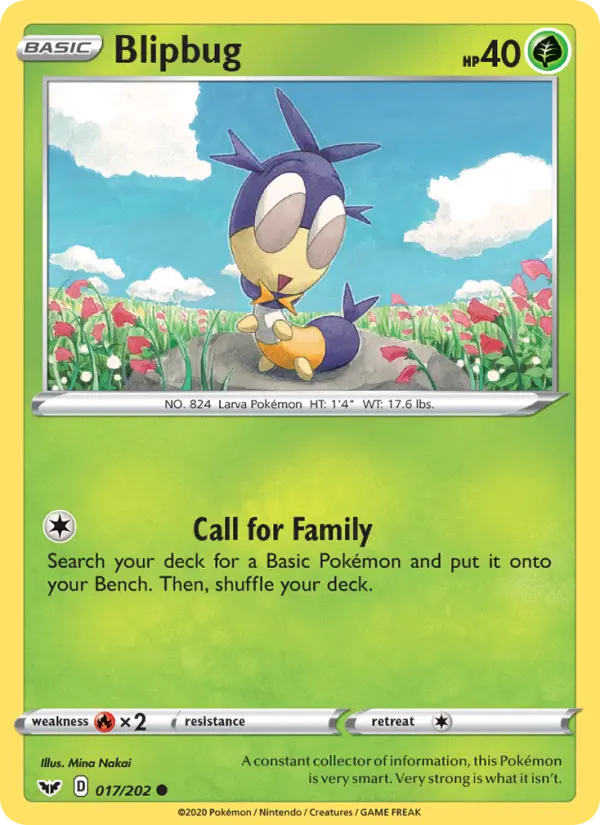Blipbug 17 Sword & Shield Pokesingles
