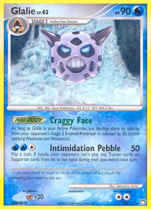Glalie 25 Mysterious Treasures Pokesingles