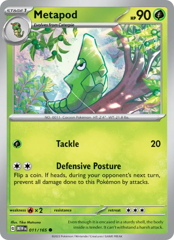 Metapod 11 151 Pokesingles