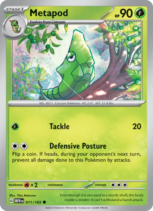 Metapod 11 151 Pokesingles