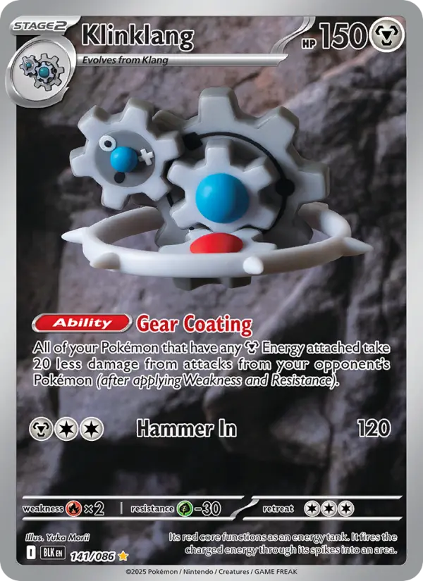 Klinklang 141 Black Bolt Pokesingles