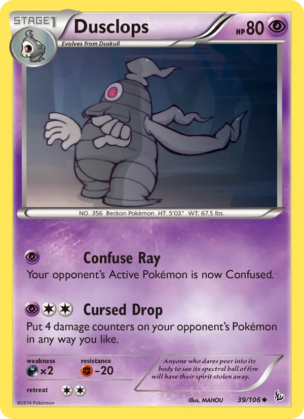 Dusclops 39 Flashfire Pokesingles