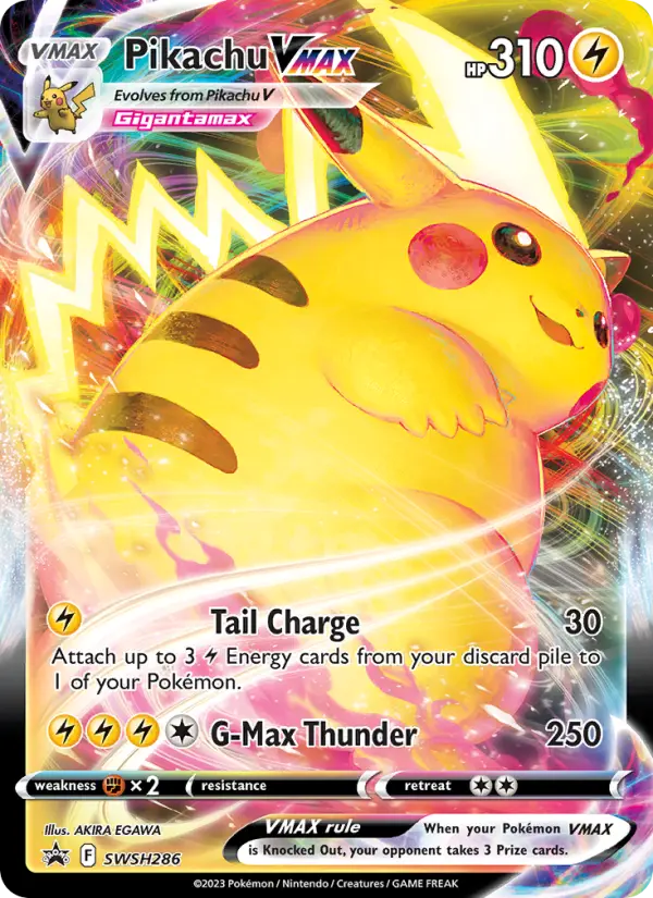 Pikachu VMAX SWSH286 SWSH Black Star Promos Pokesingles