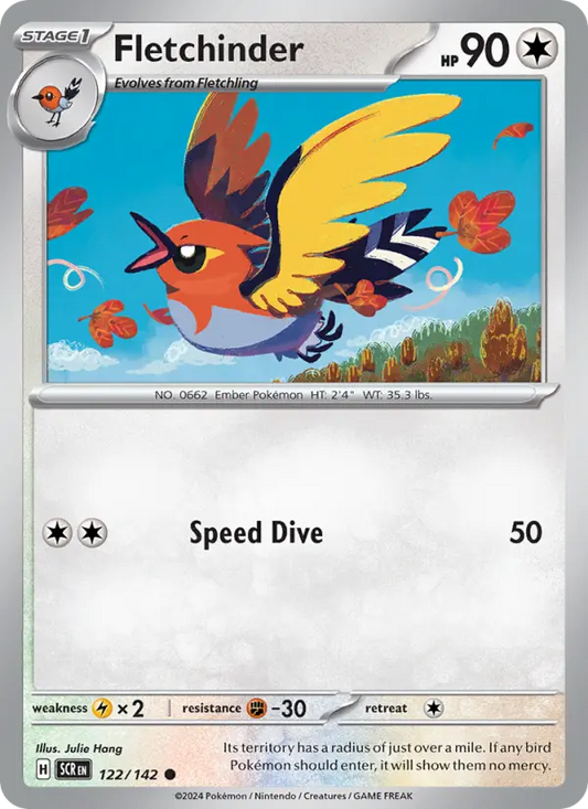 Fletchinder 122 Stellar Crown Pokesingles