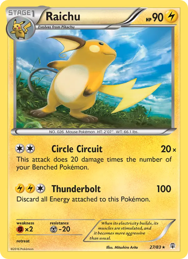 Raichu 27 Generations Pokesingles
