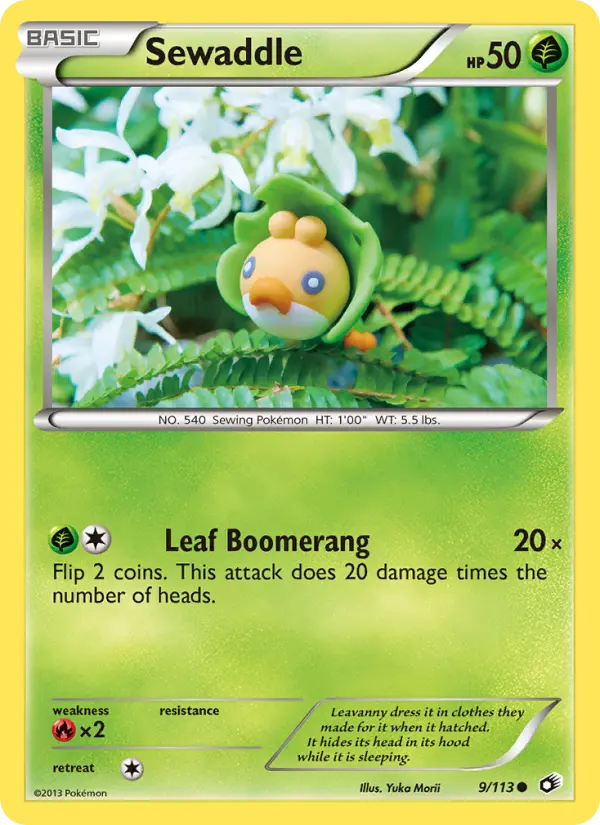 Sewaddle 9 Legendary Treasures Pokesingles