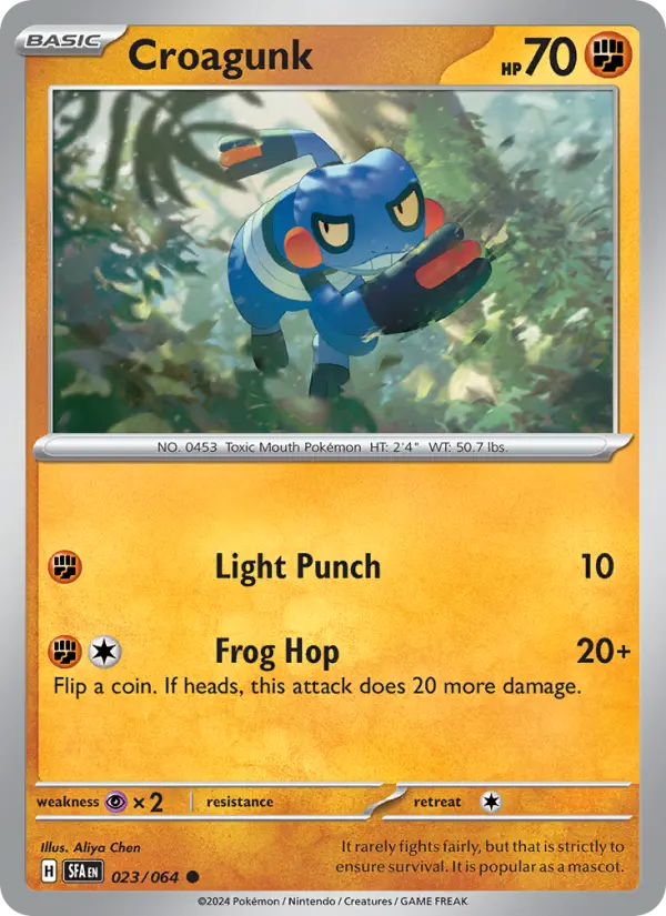Croagunk 23 Shrouded Fable Pokesingles