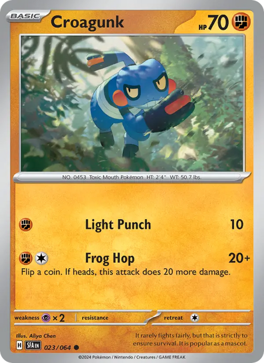 Croagunk 23 Shrouded Fable Pokesingles