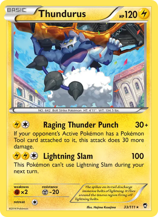 Thundurus 33 Furious Fists Pokesingles