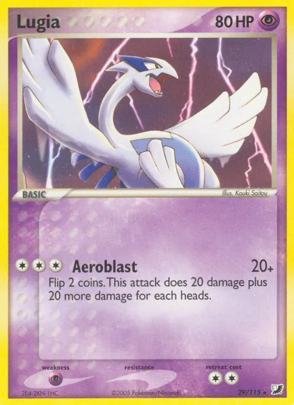 Lugia 29 Unseen Forces Pokesingles