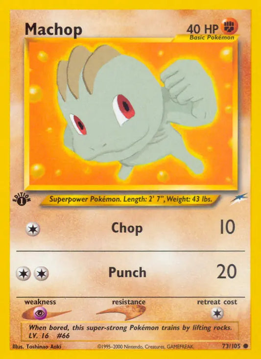 Machop 73 Neo Destiny Pokesingles