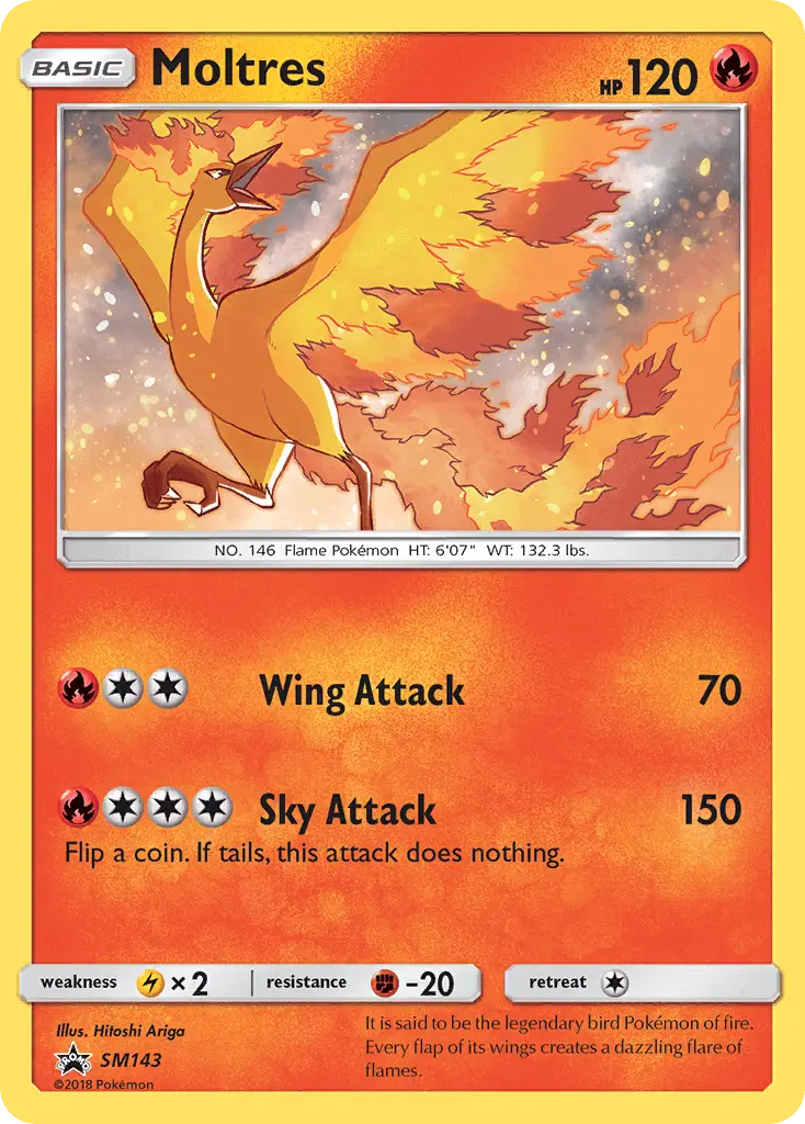 Moltres SM143 SM Black Star Promos Pokesingles
