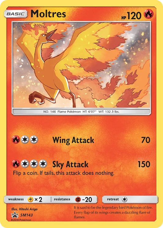 Moltres SM143 SM Black Star Promos Pokesingles