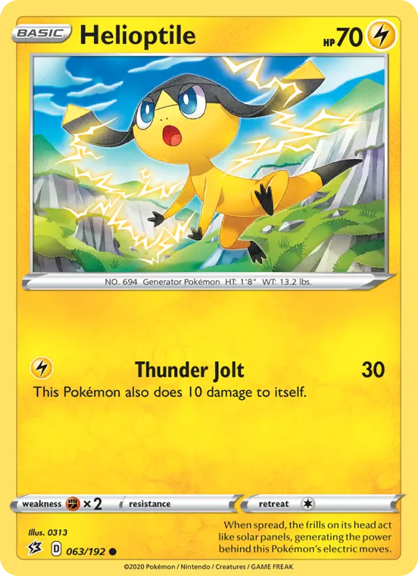 Helioptile 63 Rebel Clash Pokesingles