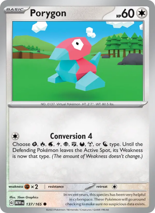 Porygon 137 151 Pokesingles