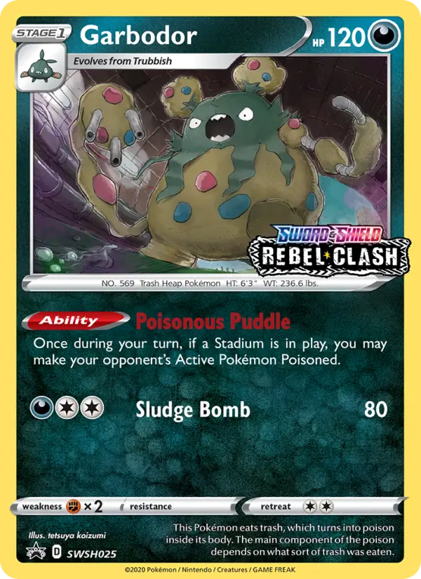 Garbodor SWSH025 SWSH Black Star Promos Pokesingles