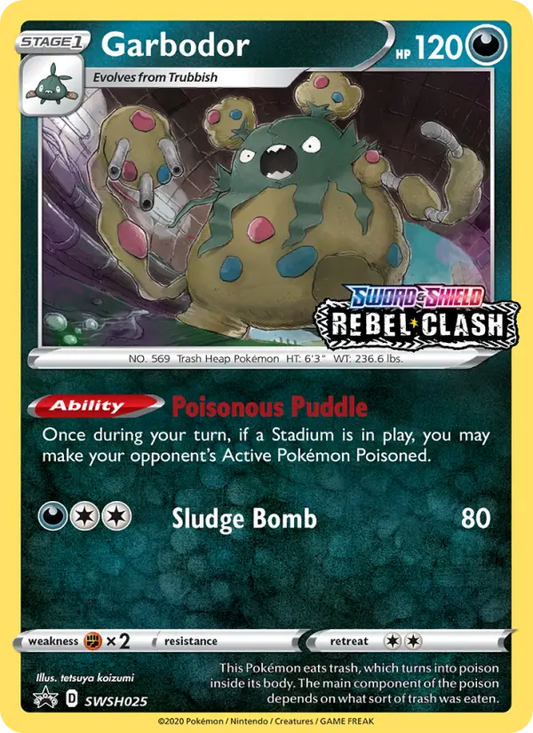 Garbodor SWSH025 SWSH Black Star Promos Pokesingles