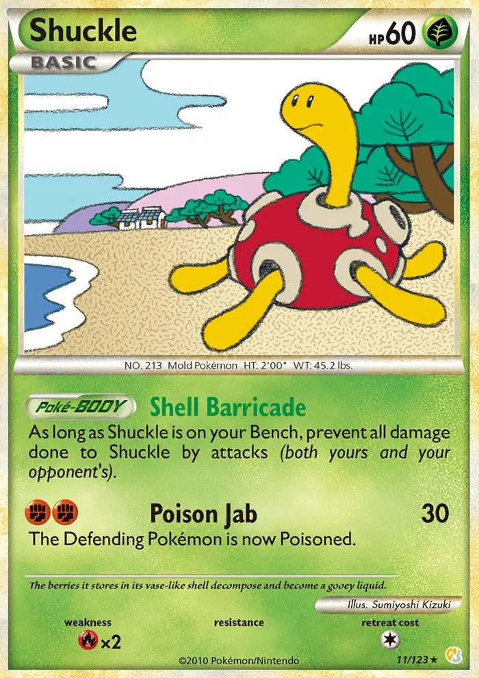 Shuckle 11 HeartGold SoulSilver Pokesingles