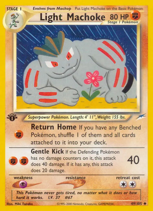 Light Machoke 49 Neo Destiny Pokesingles