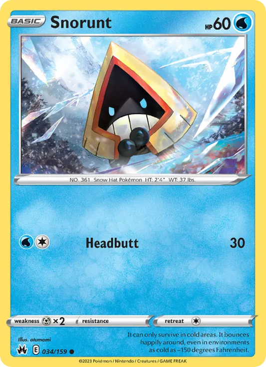 Snorunt 34 Crown Zenith Pokesingles