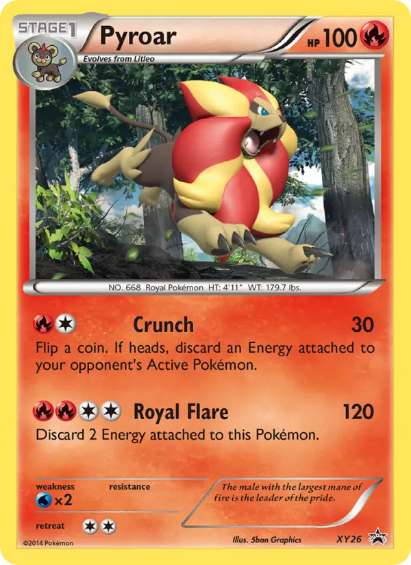Pyroar XY26 XY Black Star Promos Pokesingles