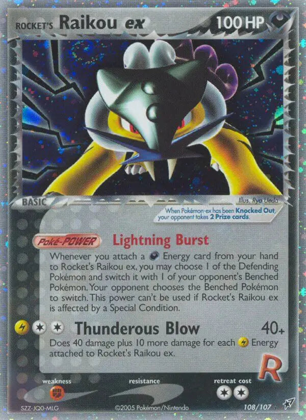 Rocket's Raikou ex 108 Deoxys Pokesingles