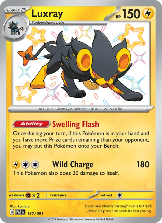 Luxray 137 Paldean Fates Pokesingles