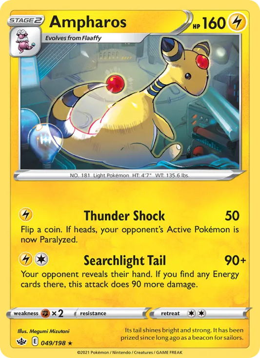 Ampharos 49 Chilling Reign Pokesingles