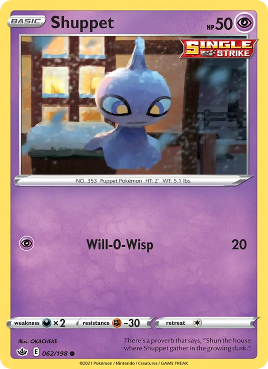 Shuppet 62 Chilling Reign Pokesingles