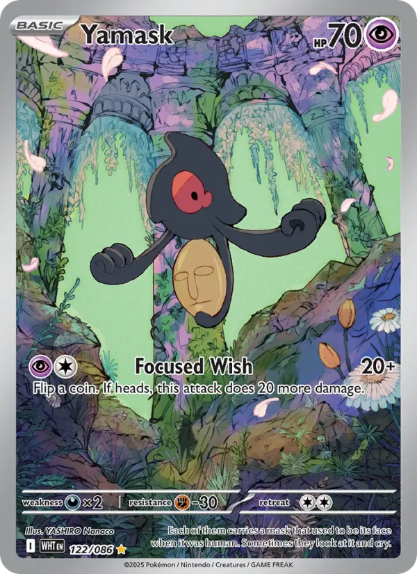 Yamask 122 White Flare Pokesingles