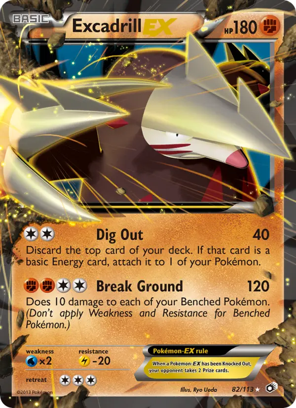 Excadrill-EX 82 Legendary Treasures Pokesingles
